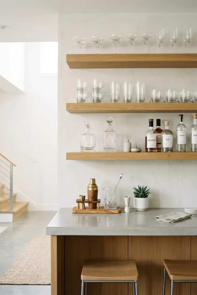 Sleek Minimalist Floating Shelves