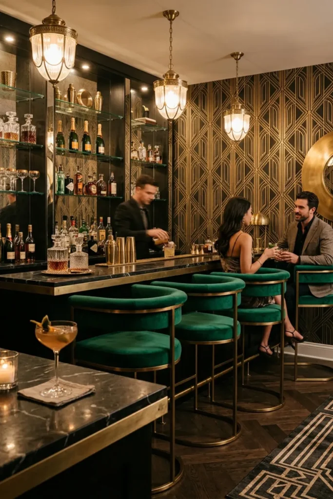 Glam Art Deco Lounge