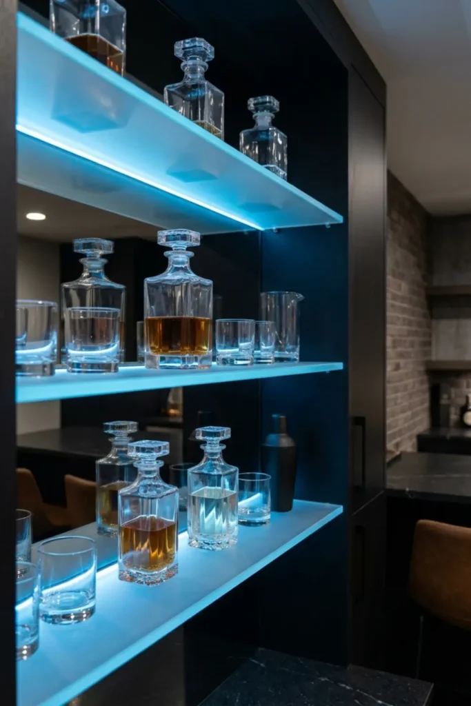 Smart Tech LED Backlit Shelving