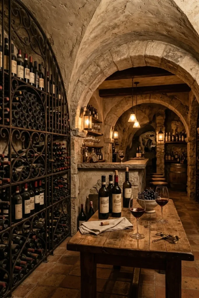 Vintage Wine Cellar Aesthetic