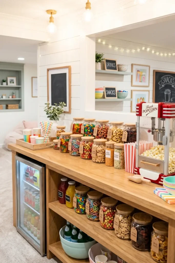 Family-Friendly Mocktail and Snack Bar