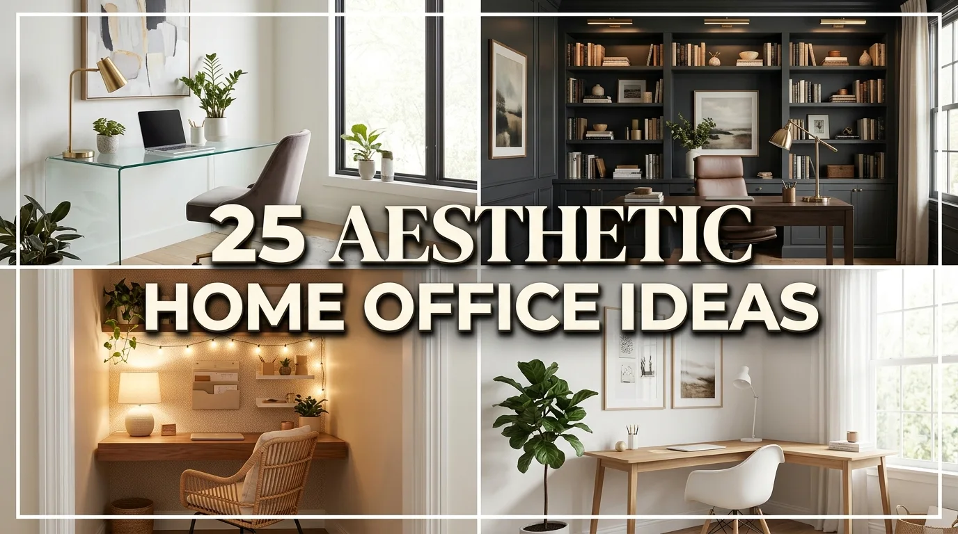 25 Aesthetic Home Office Ideas to Supercharge Your Productivity