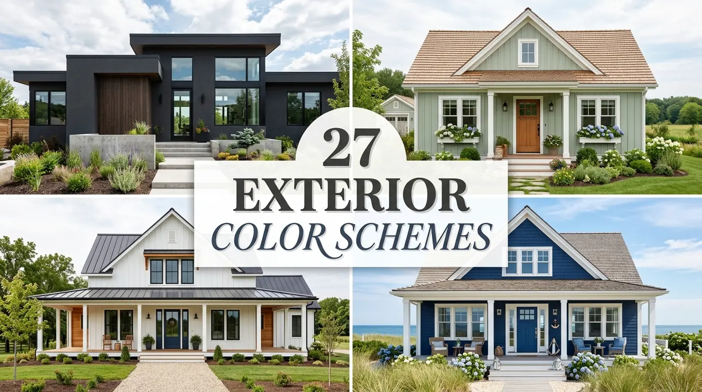 27 Stunning Exterior Color Schemes That Instantly Boost Curb Appeal