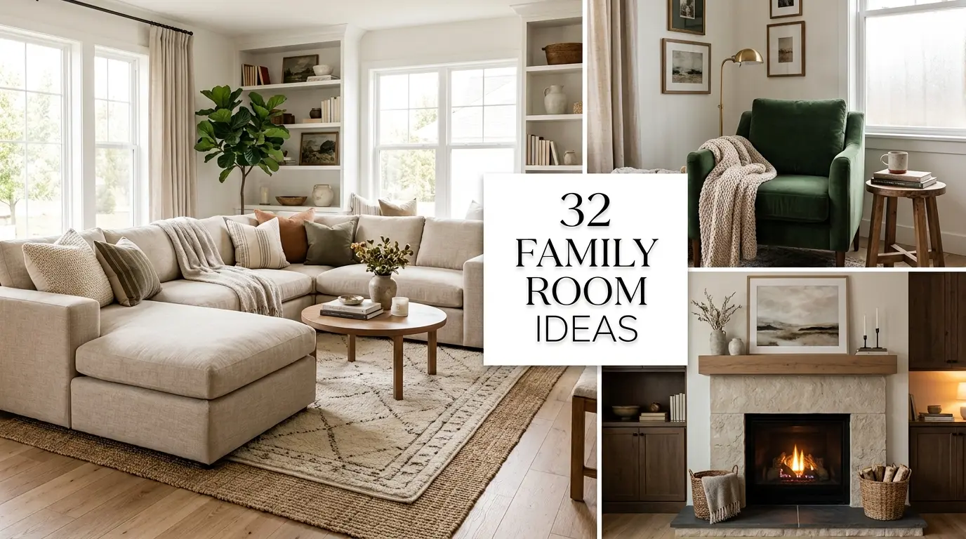 32 Aesthetic Family Room Ideas That Are Actually Kid-Friendly