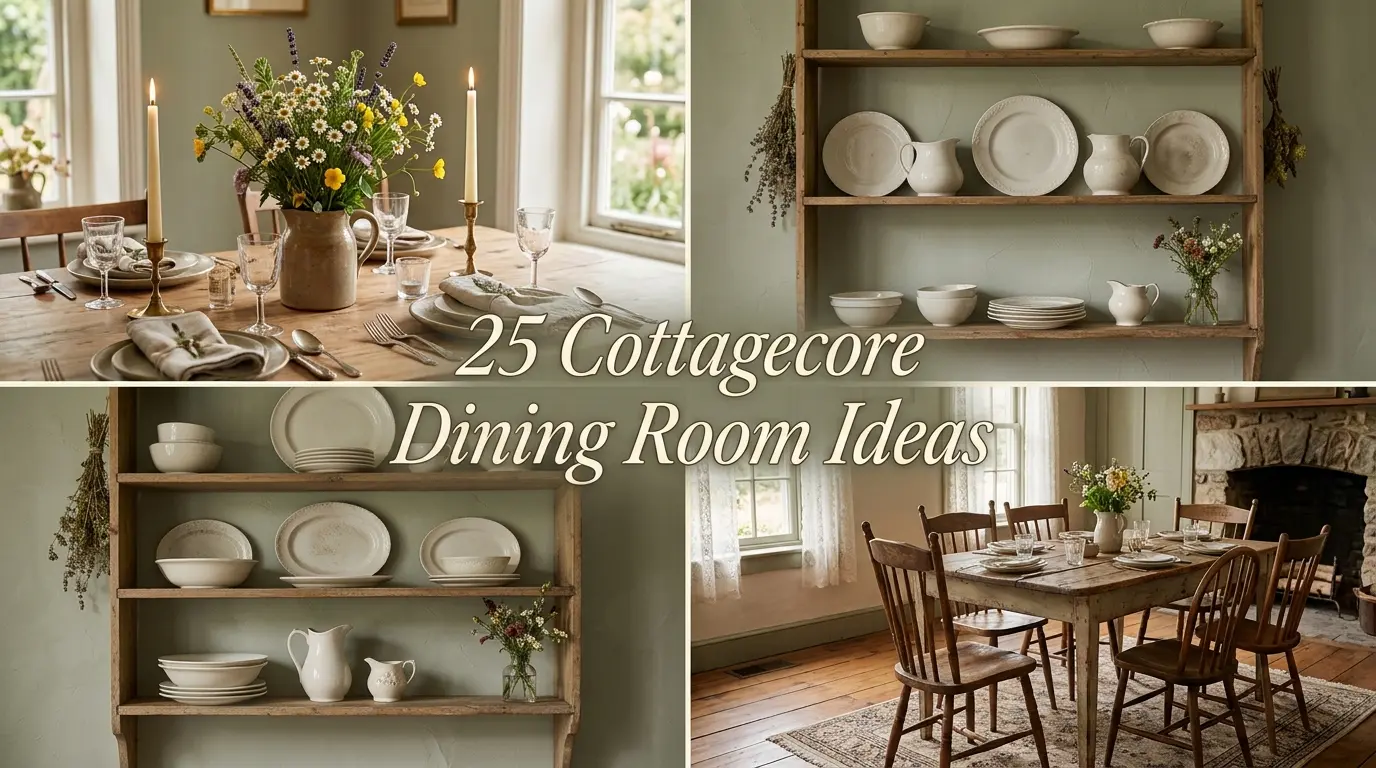 25 Cottagecore Dining Room Ideas That Feel Magical