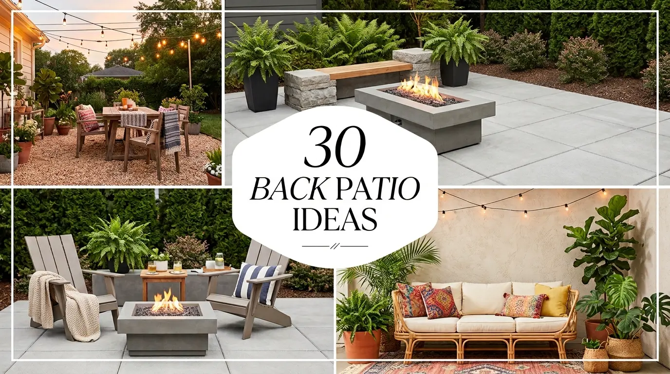 30 Stunning Back Patio Ideas That Cost Less Than You Think